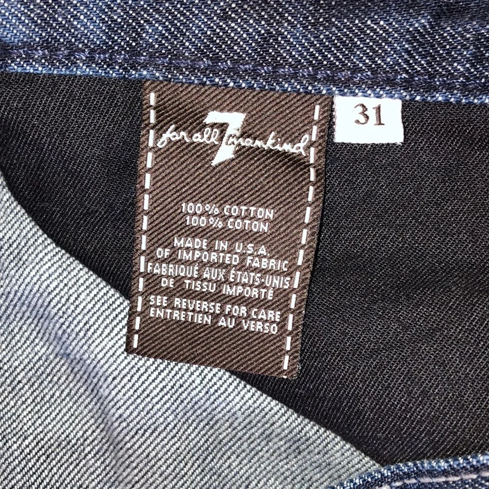 7 For All Mankind Slimmy Jeans SZ 31 - Picture 4 of 7